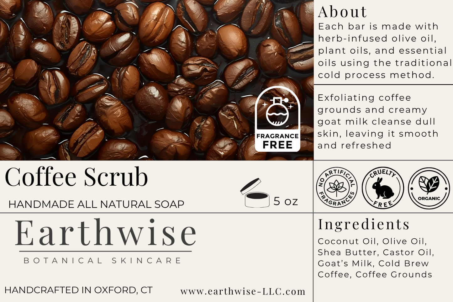 Coffee Scrub Soap Bar