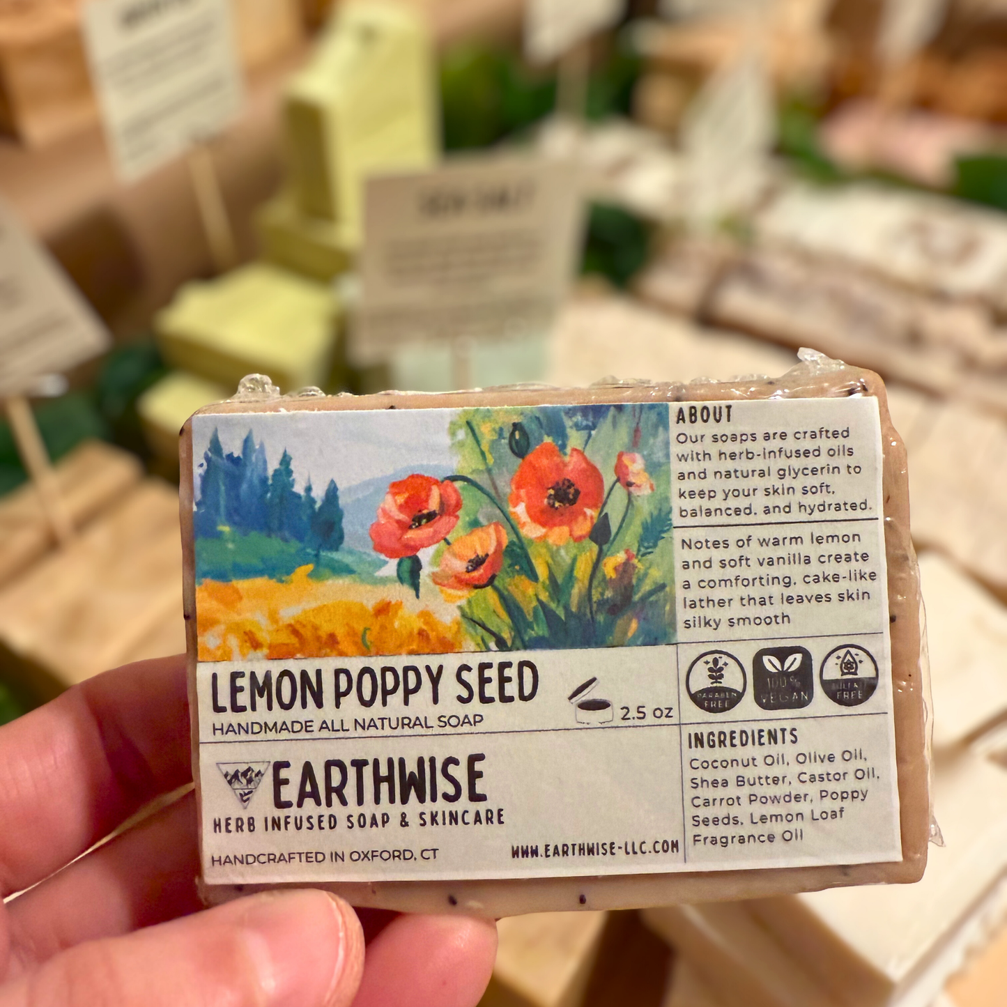 Lemon Poppy Seed Mini Soap Bar (2.5 oz)