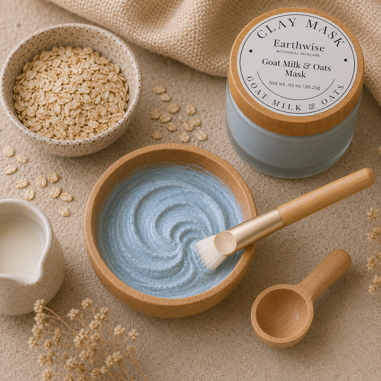 Creamy Softening Clay Mask - Goat Milk & Oats