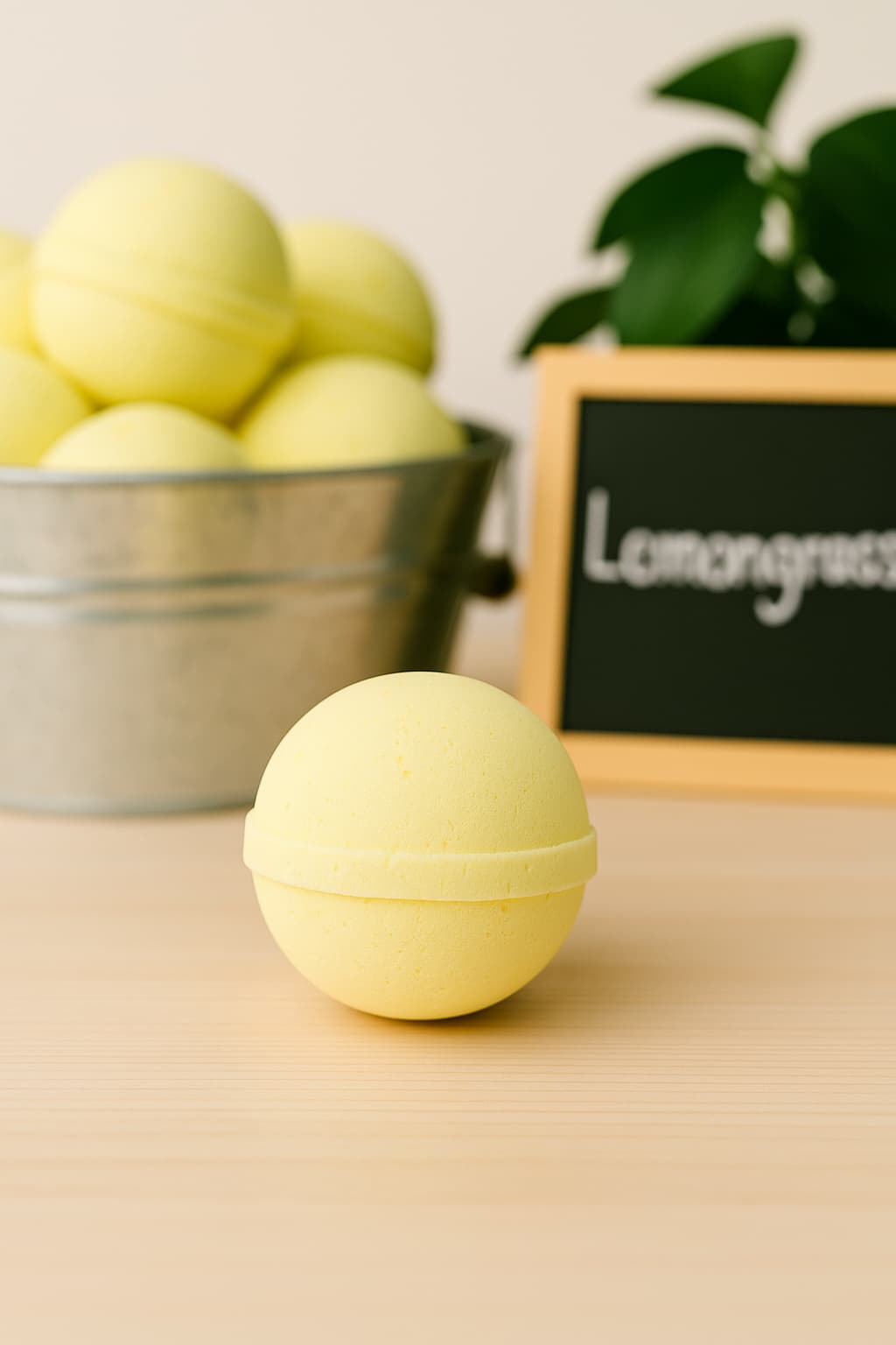 Lemongass essential oil bathbomb for a energizing bath