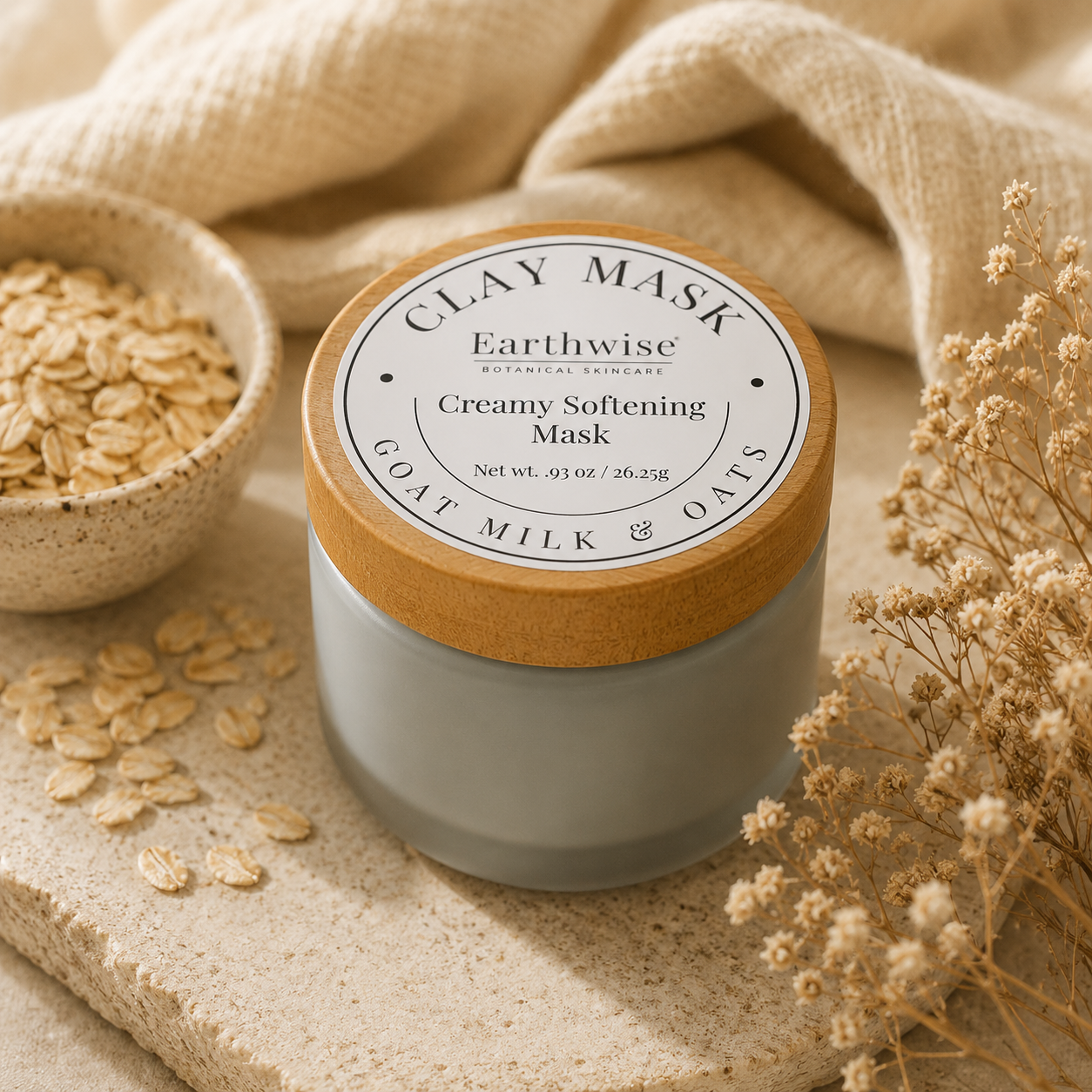 Creamy Softening Clay Mask - Goat Milk & Oats