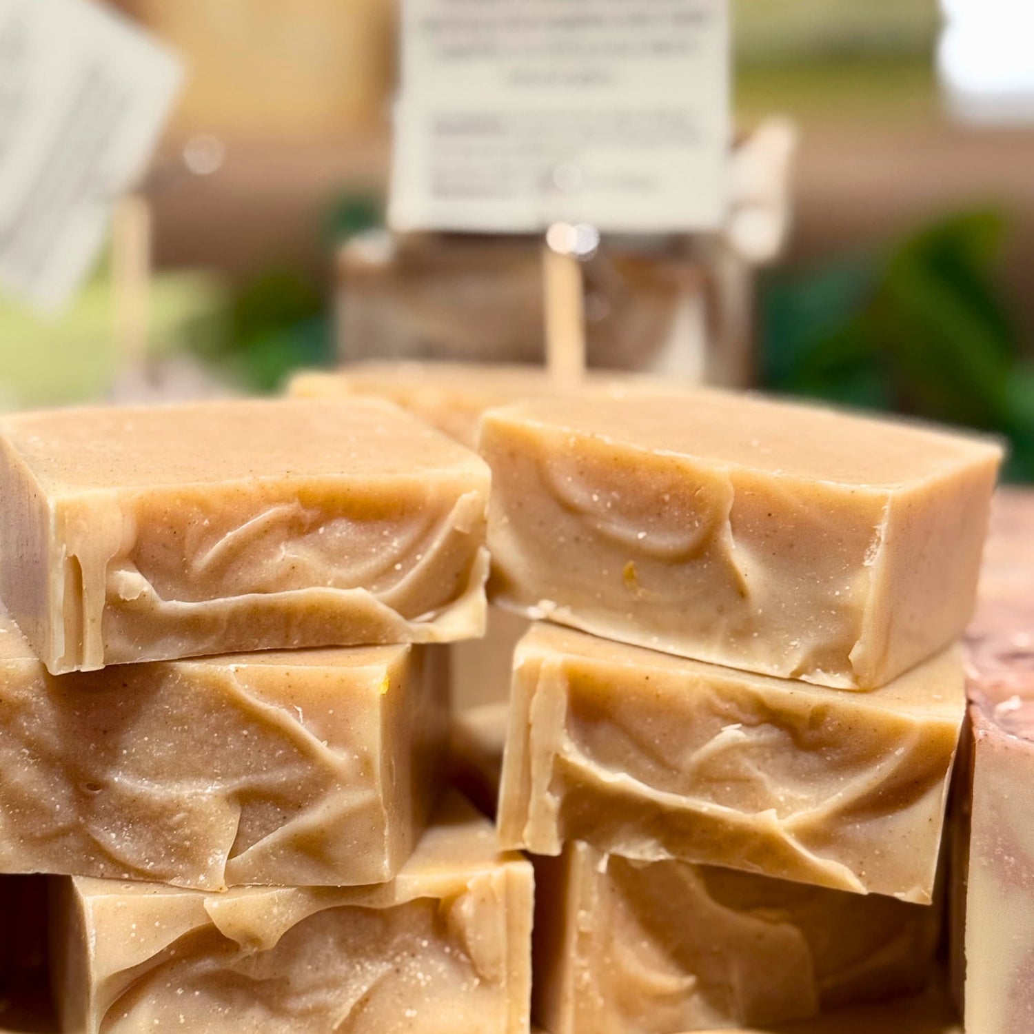 Facial soap bar made with ginseng and angelica root