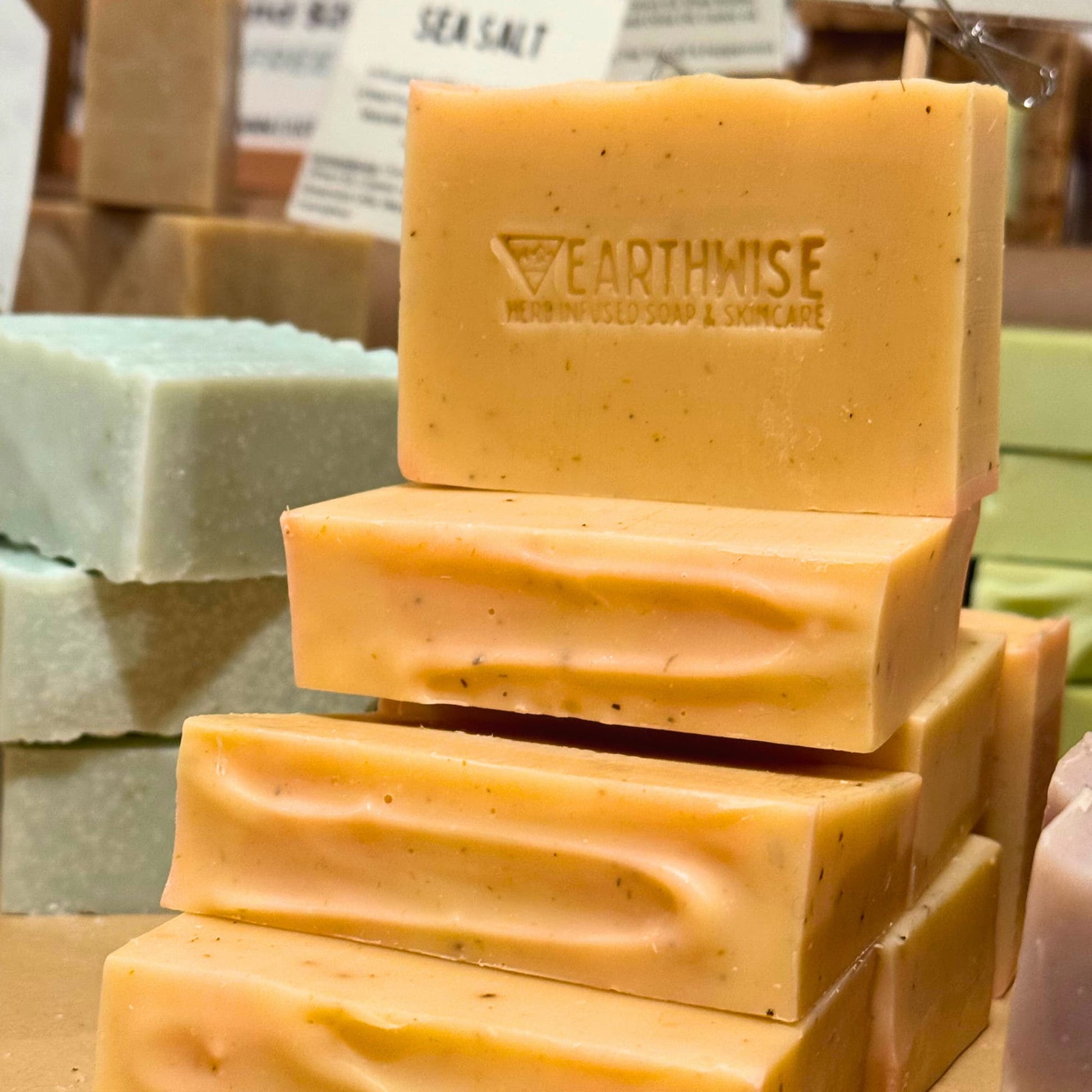 Orange Calndula Soap made with herb-infused oils