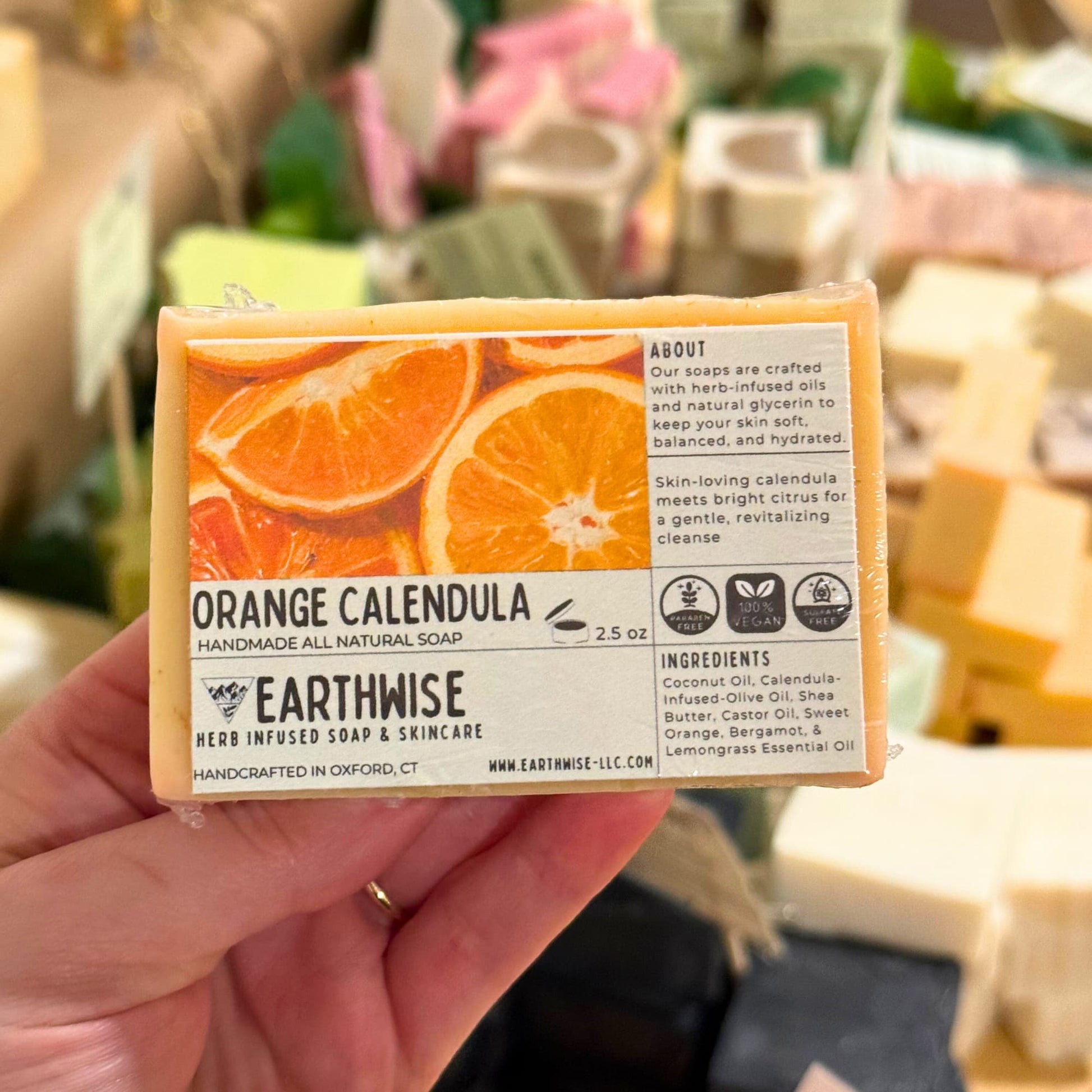 Orange essential oil soap