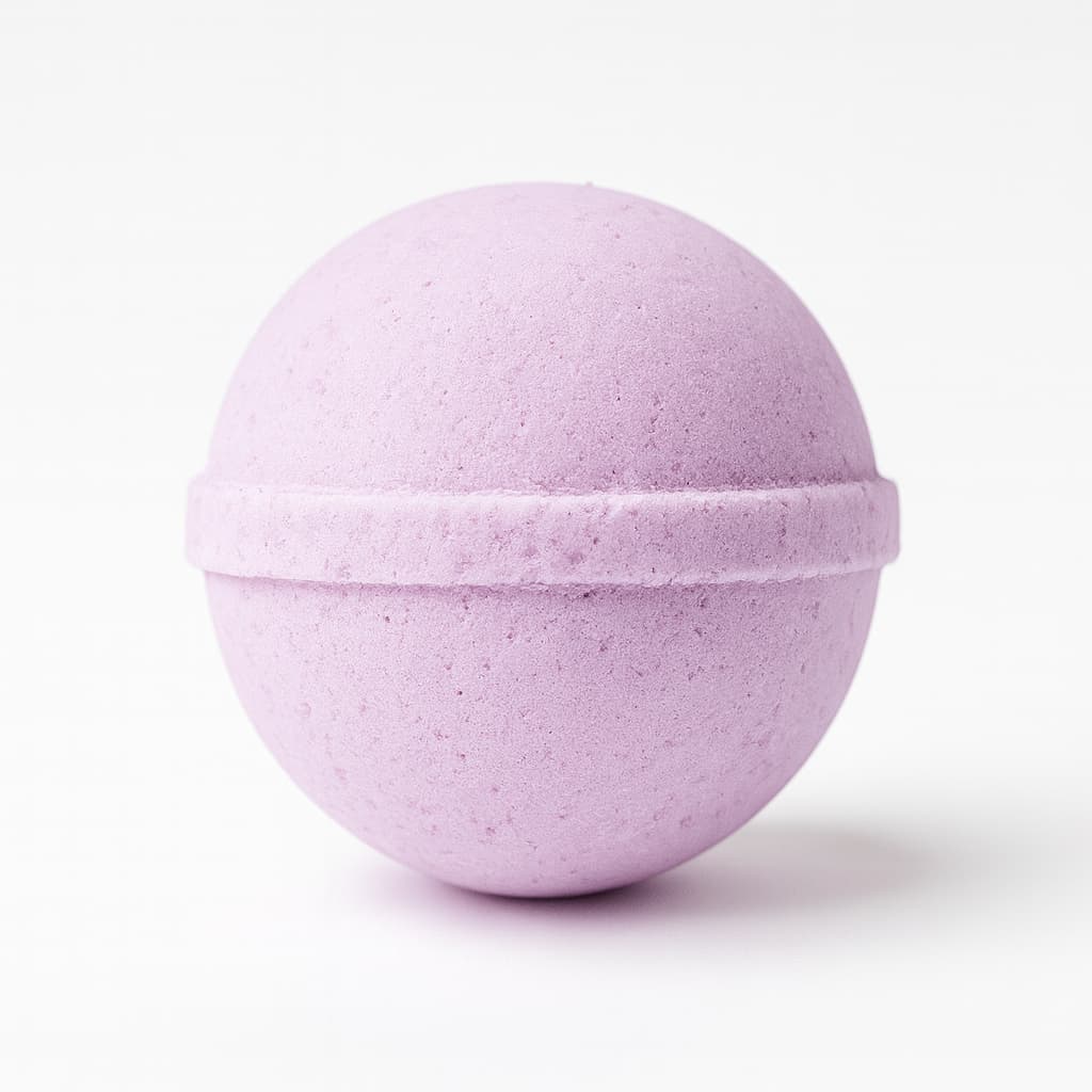 relaxing lavender bath bomb for an evening soak